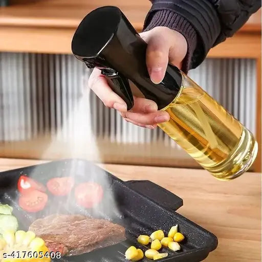 Advanced glass oil sprayer for cooking, salads, BBQs, baking, frying, and air fryer by 4485, with a sleek glass bottle design.