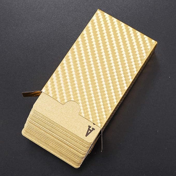 Gold diamond design playing cards by 4485, perfect for magic, poker, Teen Patti, and night out fun, pack of 1.