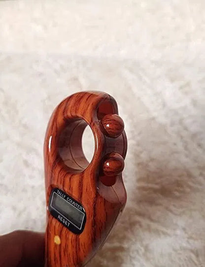 Digital JapCounter™ Jaap Mala for Pooja rituals, featuring a sleek electronic counter and traditional mala design.