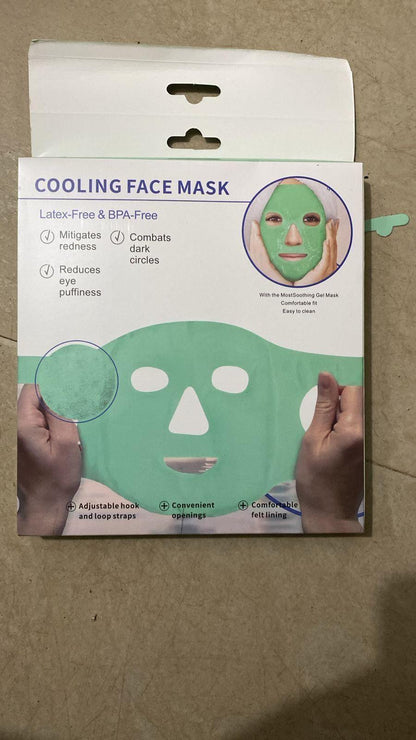 4485 Cool Gel Full Face Mask for summer, ice cooling sleeping mask, PPE mask designed for comfortable, breathable face coverage.