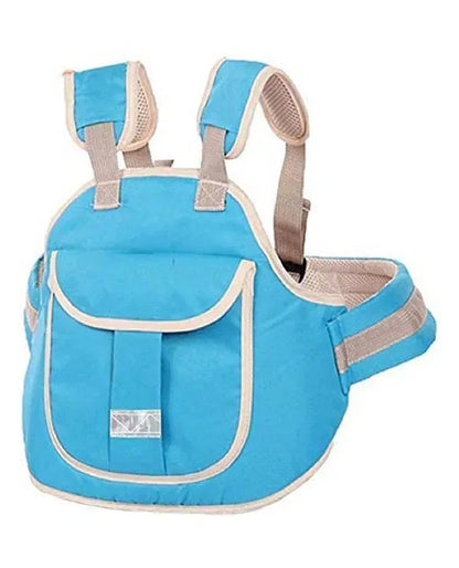 Multicolor child safety belt for two-wheeler scooters, designed by 4485 to secure kids during scooter rides.
