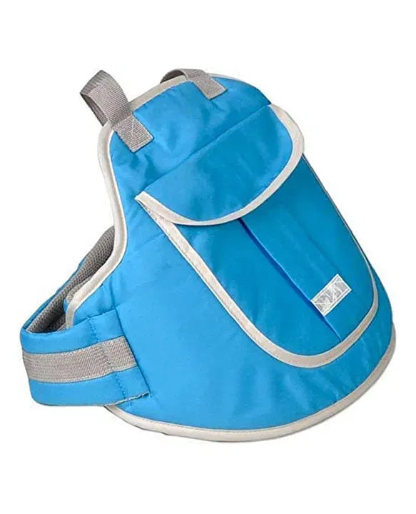 Multicolor child safety belt for two-wheeler rides designed for scooters, by brand 4485, shown in a close-up image.