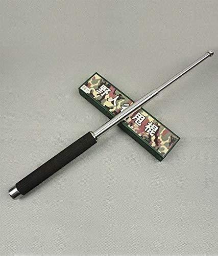 Extendable telescopic self-defense stick and hand pointer for adults, featuring a sleek design and durable construction.