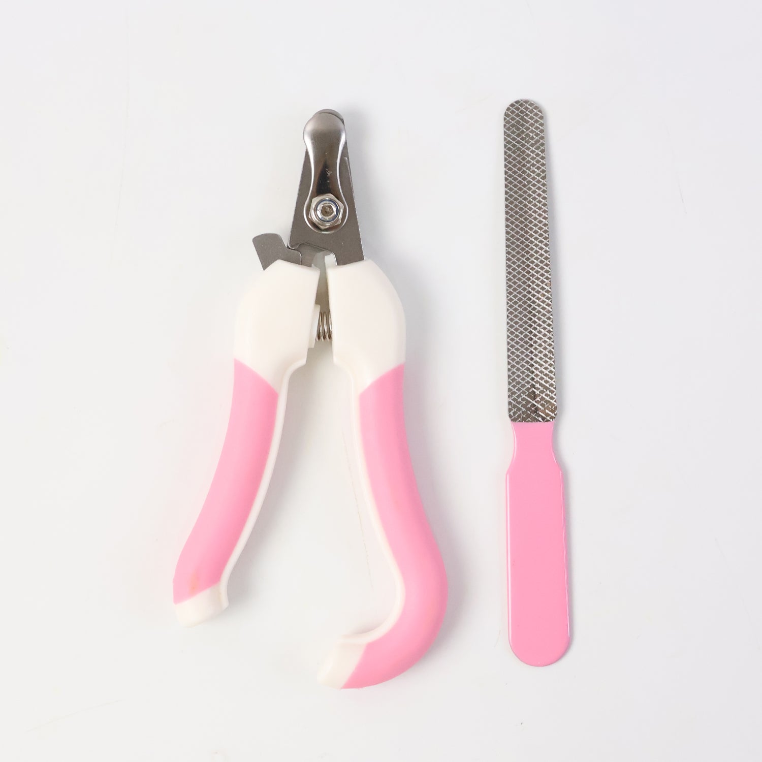 Wukusy Pet Nail Clipper and File Set, 2-piece grooming kit for trimming and filing pet nails, in a compact design.