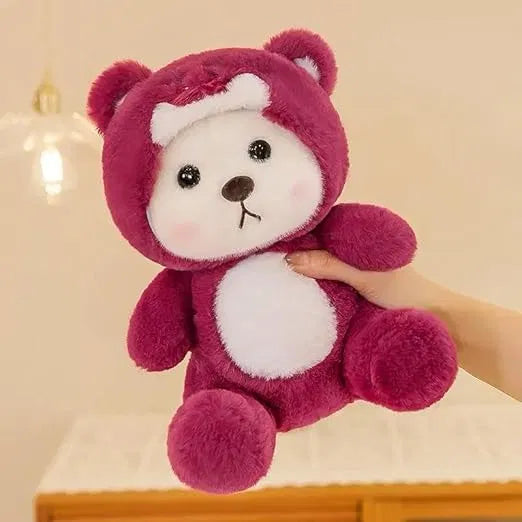 Cute teddy bear plush toy by 4514, soft stuffed animal with a friendly face, perfect for cuddling and play.