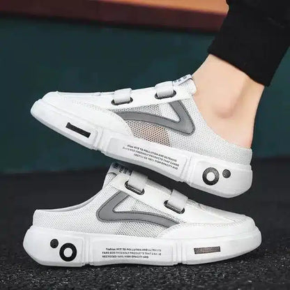 White men's sneakers by 4597, size 6, featuring a sleek design and comfortable fit for casual wear.