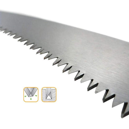Wukusy 464 folding saw for trimming and pruning shrubs and wood, with a 180mm blade, ideal for camping and outdoor use.