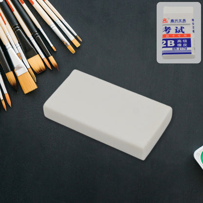 Wukusy stylish eraser with mixed design for office use, featuring colorful patterns on a white background.