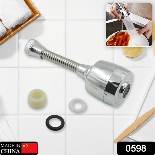 Wukusy plastic 360° rotating water-saving sprinkler faucet aerator with spray and jet stream for kitchen or bathroom sinks.