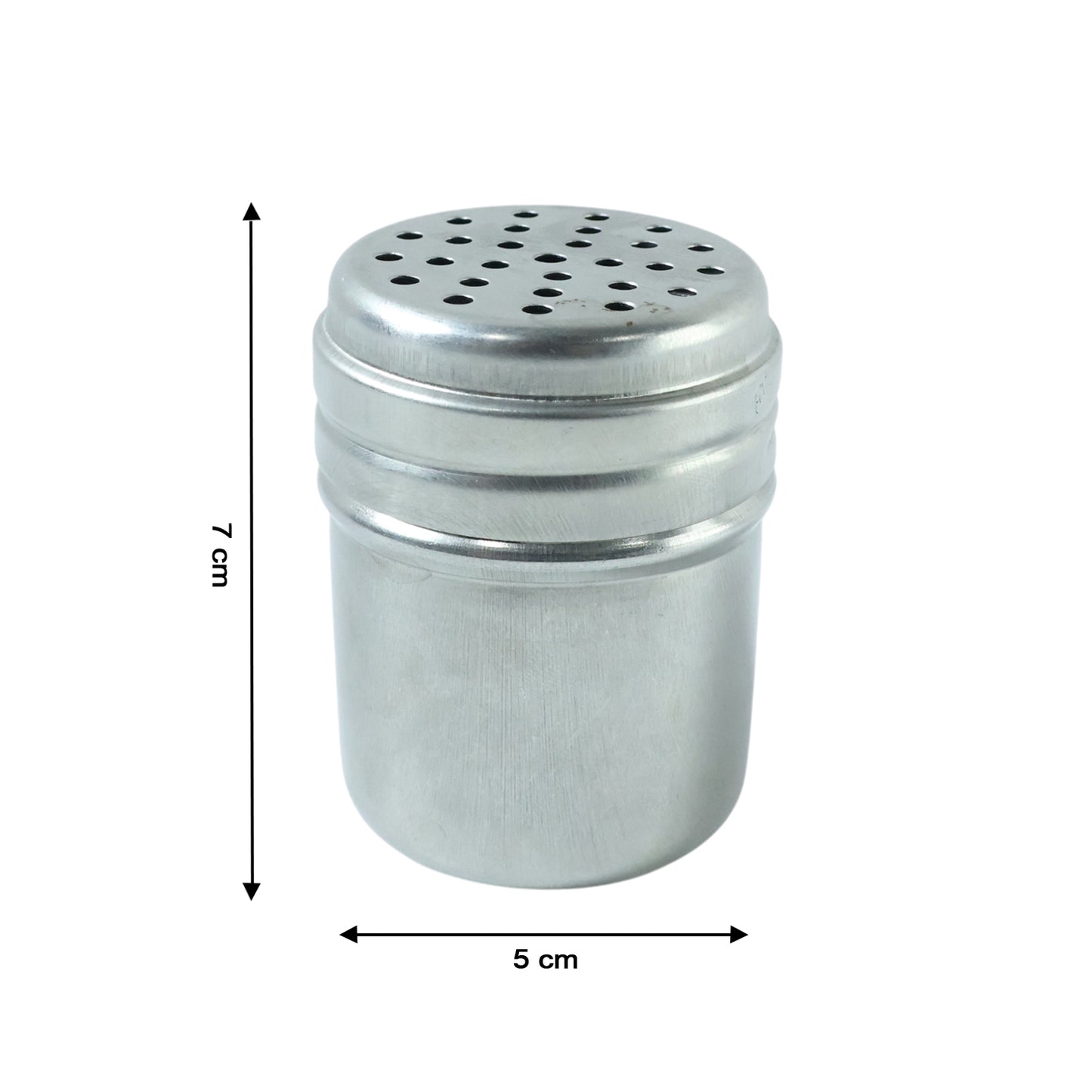 Wukusy stainless steel multipurpose spice shaker container with lid, ideal for storing and sprinkling spices in the kitchen