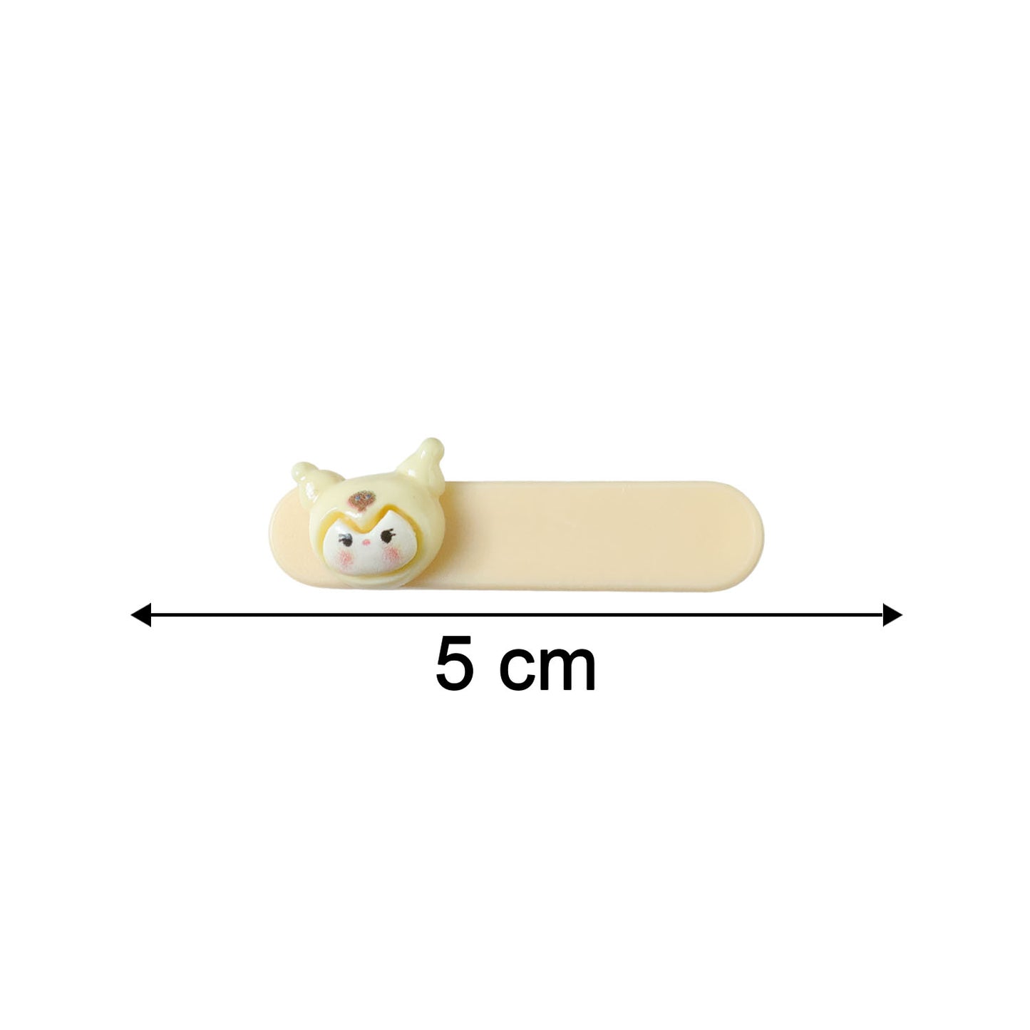Set of four Wukusy cute cartoon animal face decorative hair clips featuring colorful animal designs for kids' hairstyles.