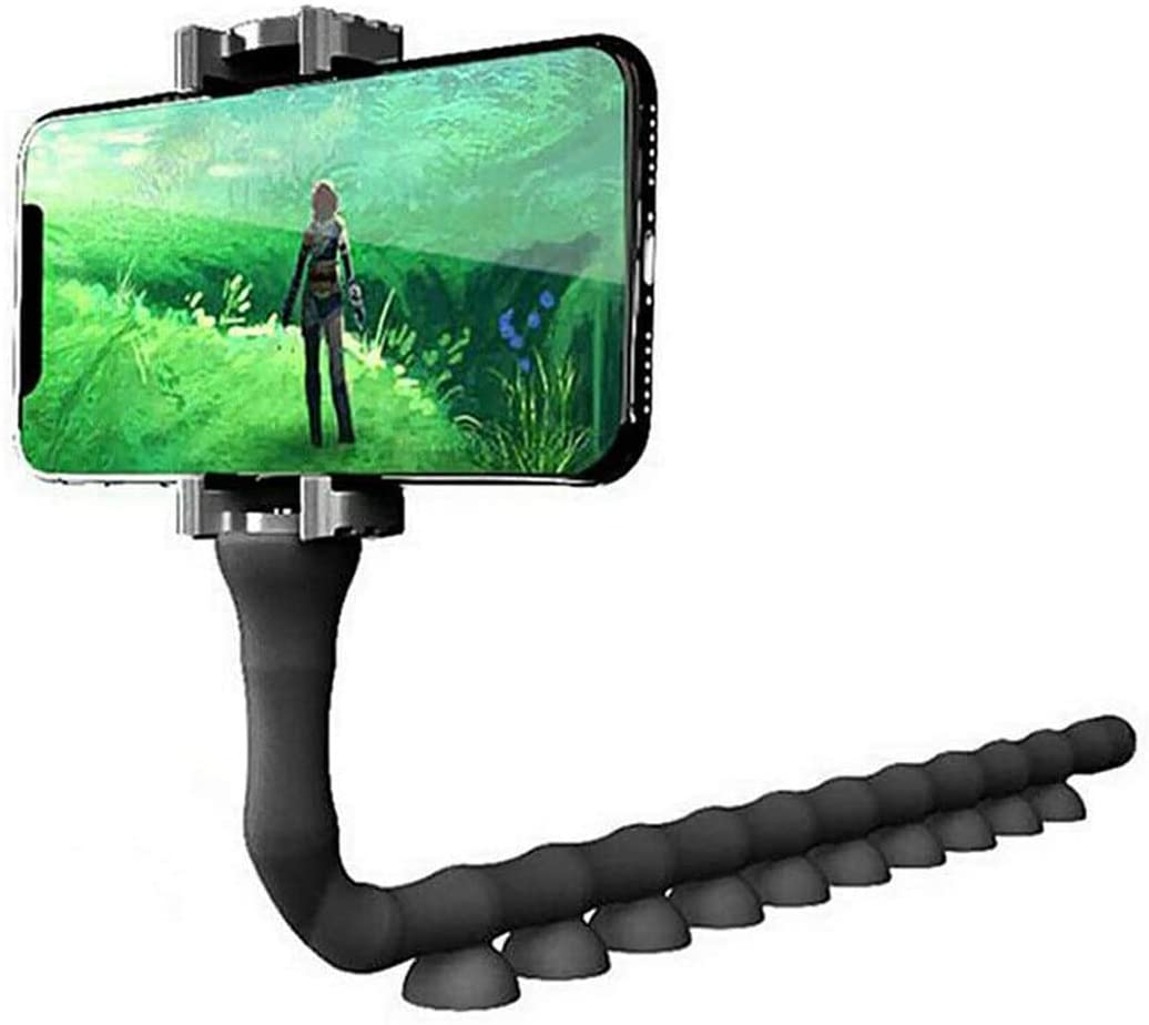 Cute Wukusy snake-shaped mobile phone holder, multi-functional and warm design, ideal for hands-free use of mobile devices.