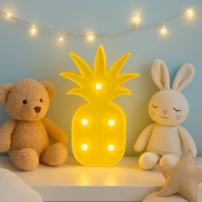 Pineapple-shaped LED night light by Wukusy, decorative home decor with illuminated pineapple design for cozy ambiance.