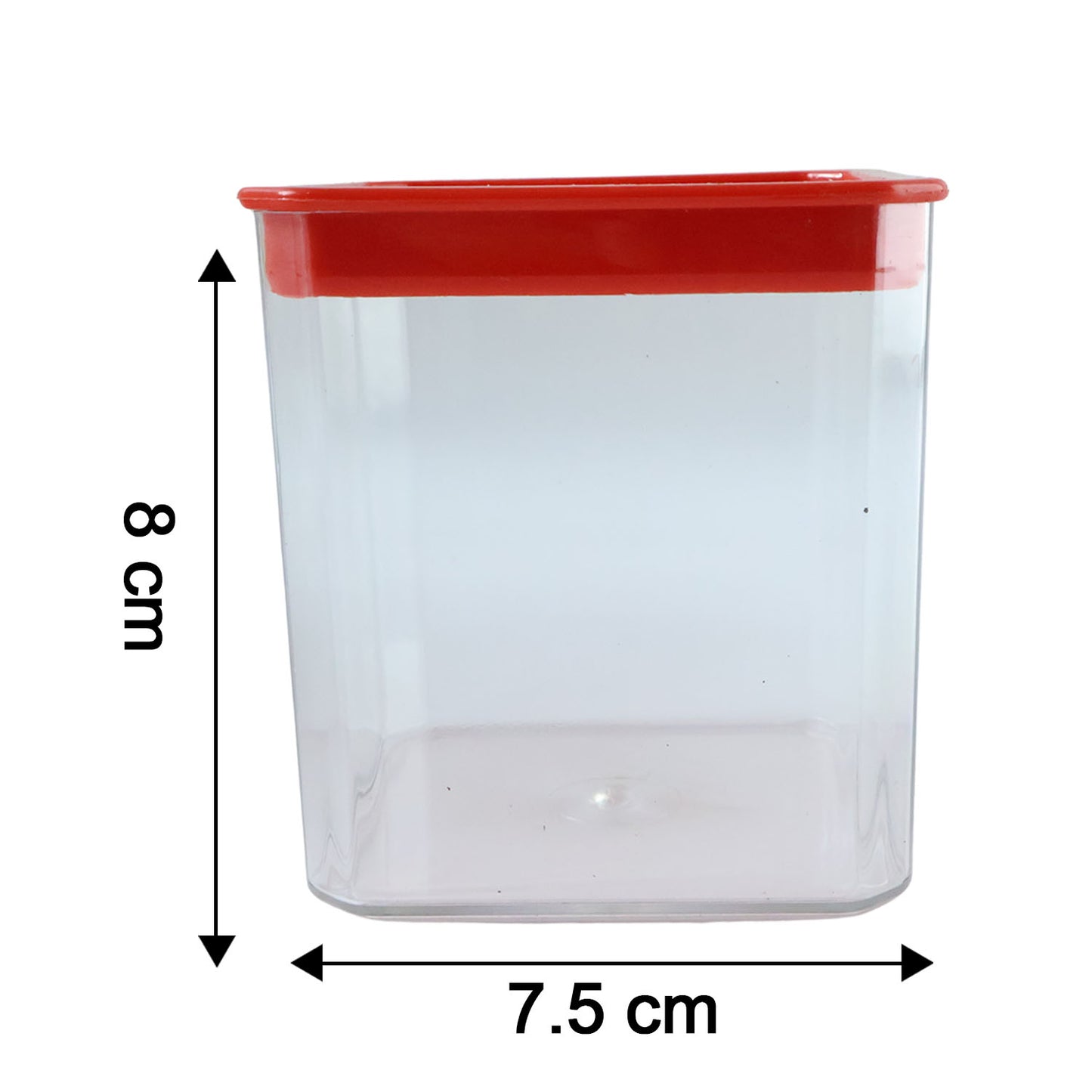 Wukusy 3-piece airtight food storage container set with 350ml containers, stacked with transparent lids for kitchen organization