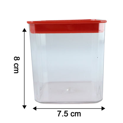 Wukusy 3-piece airtight food storage container set with 350ml containers, stacked with transparent lids for kitchen organization