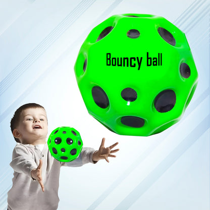 Wukusy Rubber Super Bouncy Coral Star Anti-Stress Ball in multicolor, soft and squeezable toy for stress relief and sensory fun.