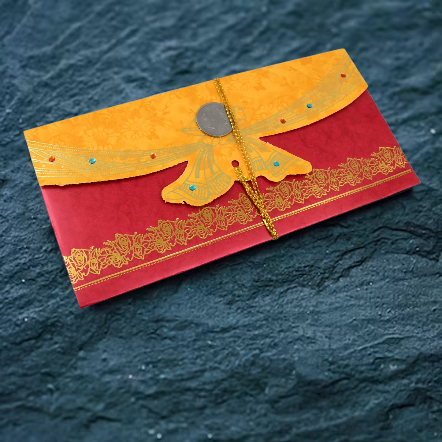 Multicolored wedding gift card cover by Wukusy, designed for home improvement or special occasion gifting.