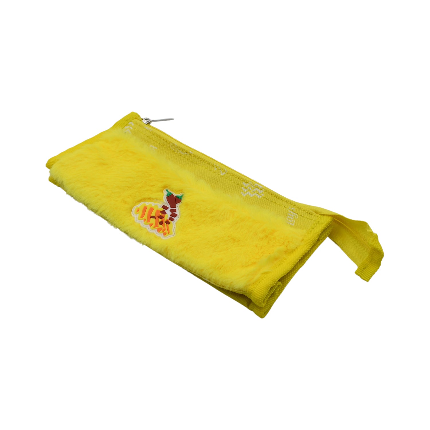 Wukusy 7046 smart design double pocket reusable washable pencil case with zipper, large capacity for school and travel stationery.