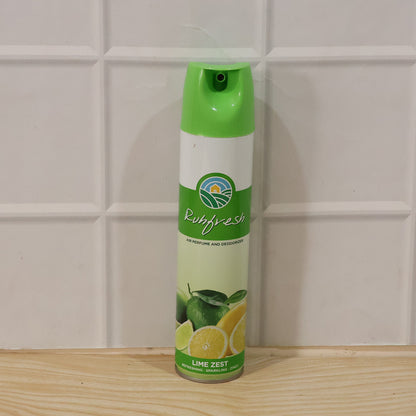 Wukusy Lime Zest Air Freshener Spray bottle with 220ml capacity, fresh citrus scent, shown on a neutral background.