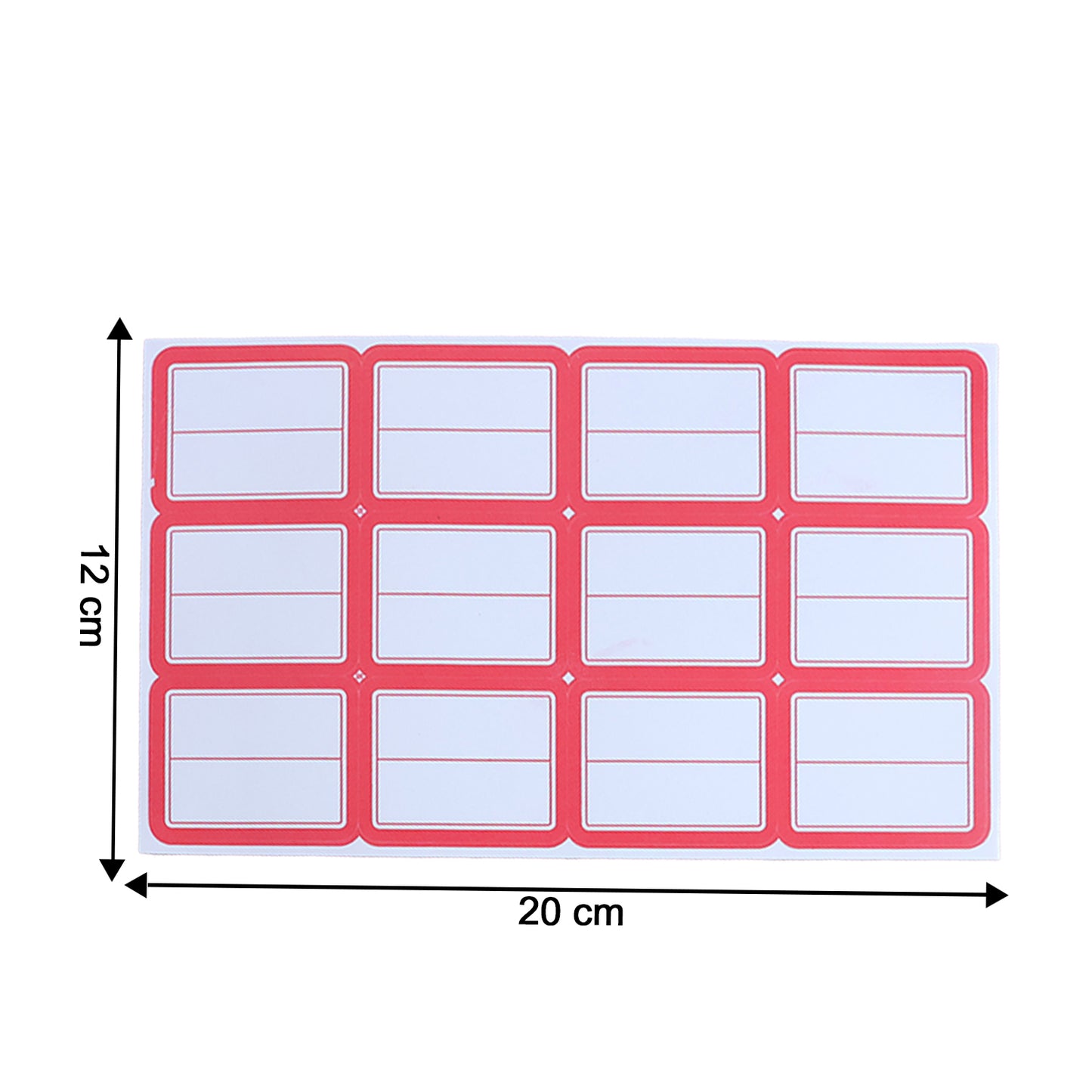 Wukusy multipurpose writable label stickers on four sheets, featuring colorful and customizable labels for organization and labeling tasks.