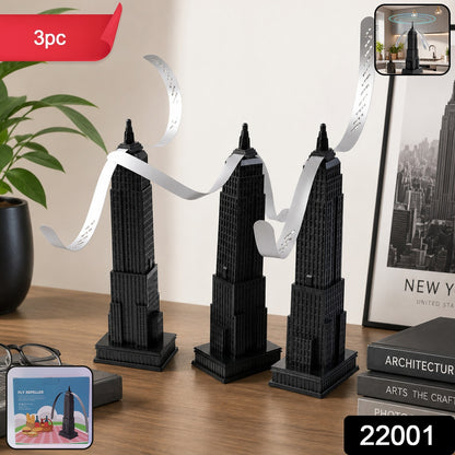 Wukusy fly repeller tabletop fan set with three food protection fans to keep flies away from dining tables.