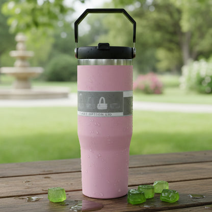 Wukusy premium stainless steel insulated travel tumbler, 900 ml capacity, with a sleek design and leak-proof lid.