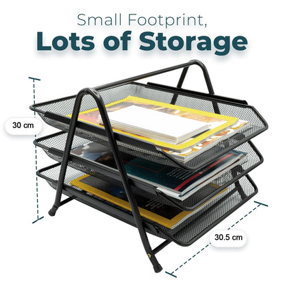 Wukusy heavy duty metal 3-tier multi rack stand for organizing tools, kitchen items, or storage in durable metal construction.