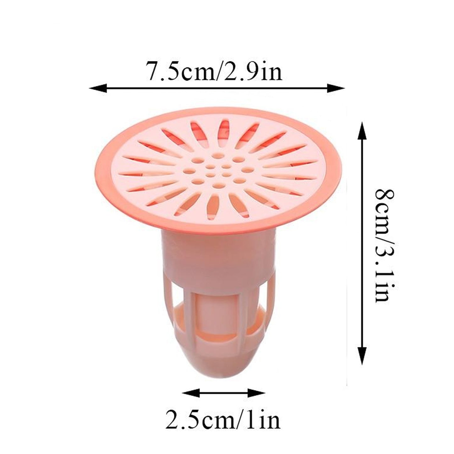 Wukusy silicone drain stopper for deodorant floor drain, insectproof and hair trap plug for kitchen, bathroom, and toilet drains