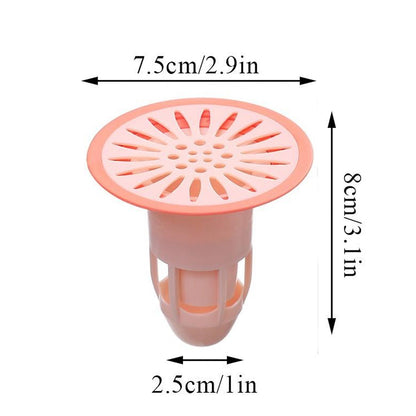Wukusy silicone drain stopper for deodorant floor drain, insectproof and hair trap plug for kitchen, bathroom, and toilet drains