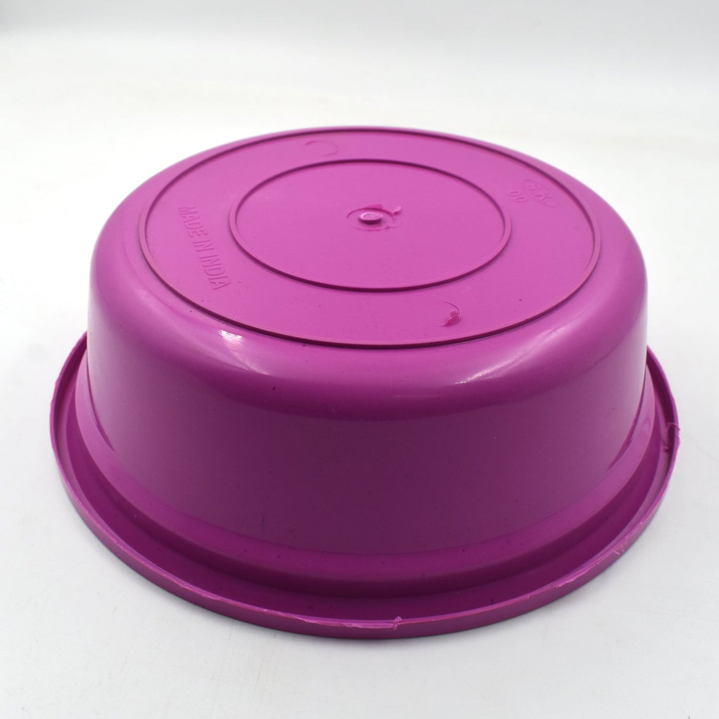 Set of three Wukusy plastic round storage bowls and baskets for household organization, in various sizes.
