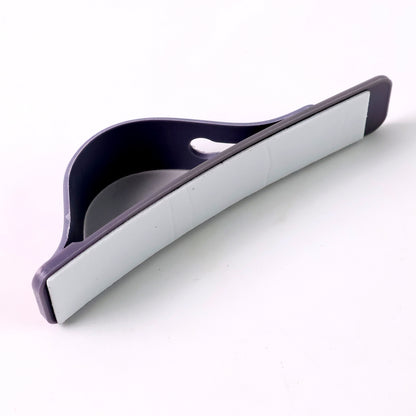 Dark grey silicone phone loop finger holder grip strap with strap for secure handling, designed for comfortable use on smartphones.