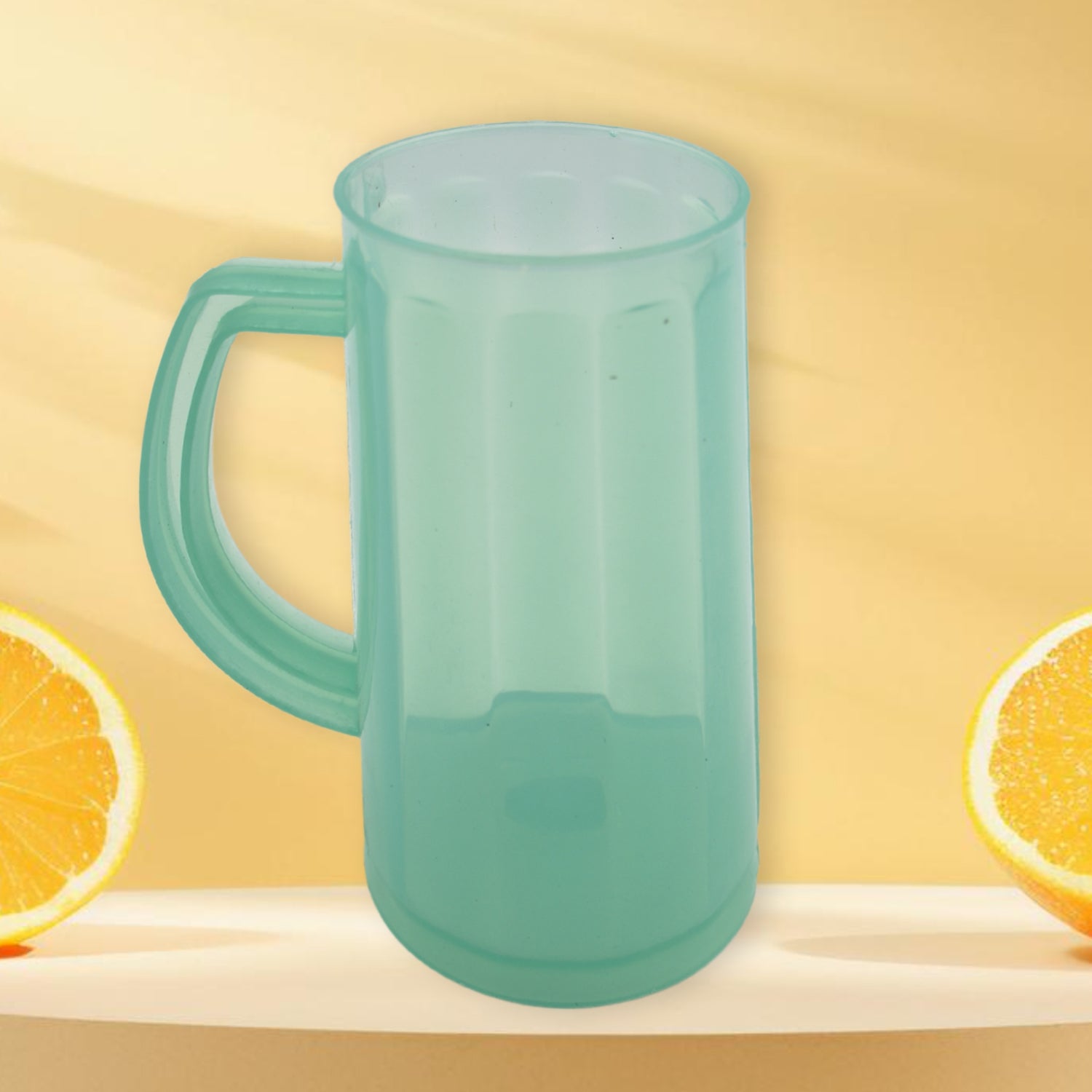 Wukusy plastic coffee mug with handle, dishwasher safe, ideal for drinking coffee and beverages at home, office, or kitchen.