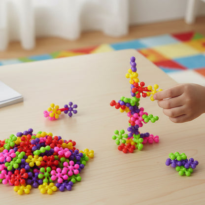 Colorful Wukusy DIY building blocks toy for kids, creative puzzle set with various shapes and vibrant colors for imaginative play.