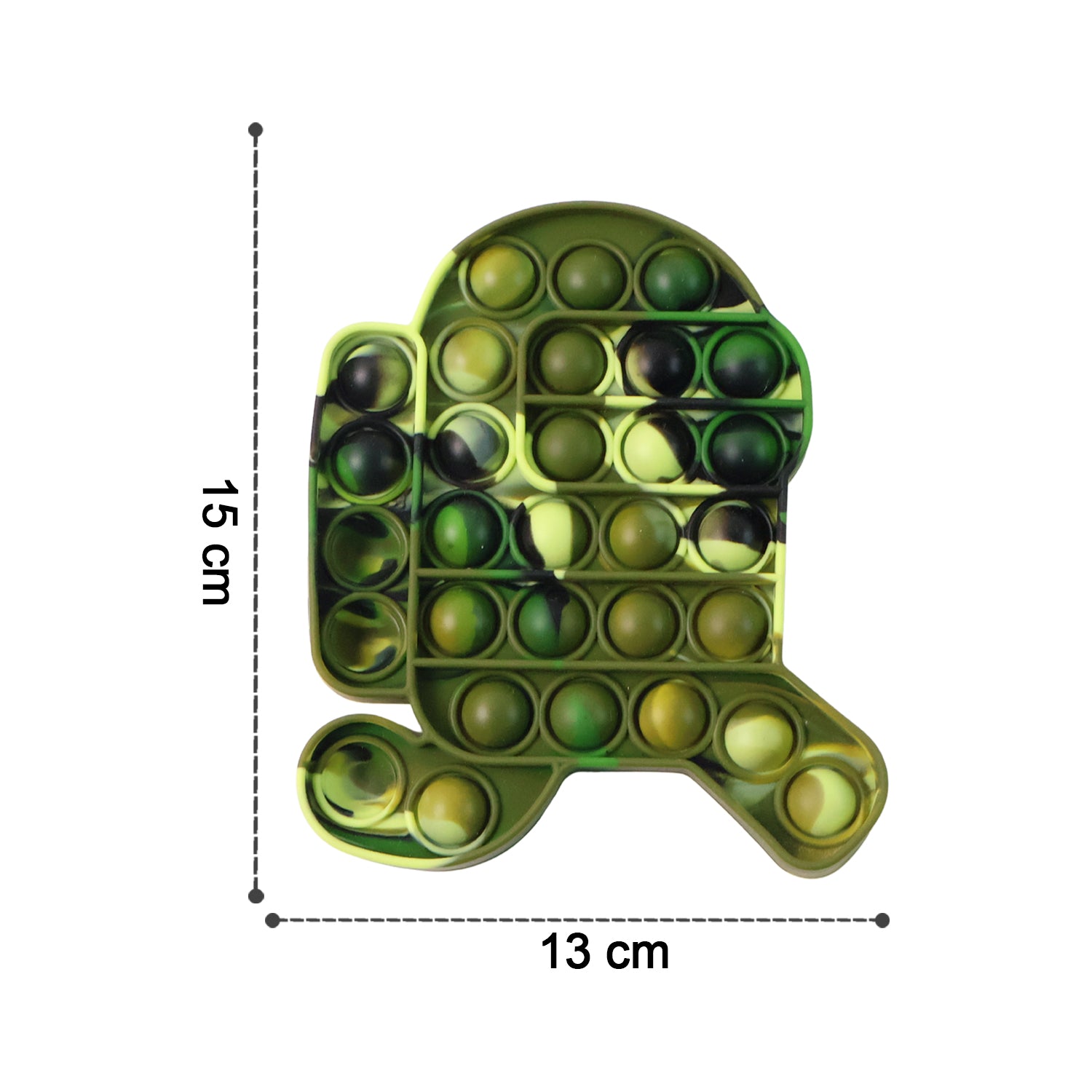 Wukusy Premium Cartoon Shape Silicone Pop It Fidget Toy, colorful silicone bubbles in fun cartoon shape for stress relief and sensory play.