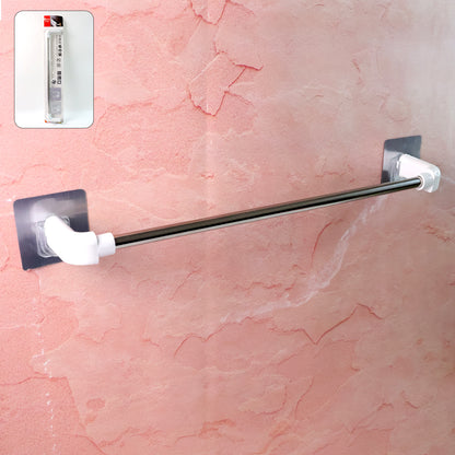 Self-adhesive Wukusy towel rod, 1 piece, suitable for home improvement, with a sleek, modern design for bathroom or kitchen use.