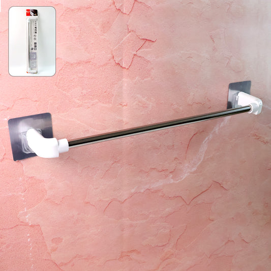 Self-adhesive Wukusy towel rod, 1 piece, suitable for home improvement, with a sleek, modern design for bathroom or kitchen use.