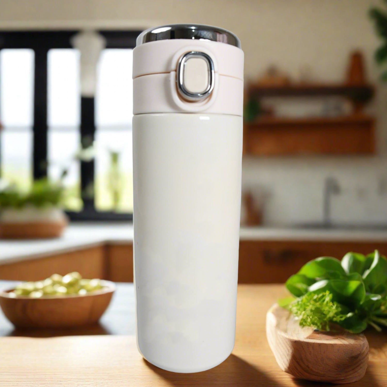 Wukusy smart insulated water bottle with LED temperature display, leak-proof design, in mixed colors, suitable for office, gym, travel