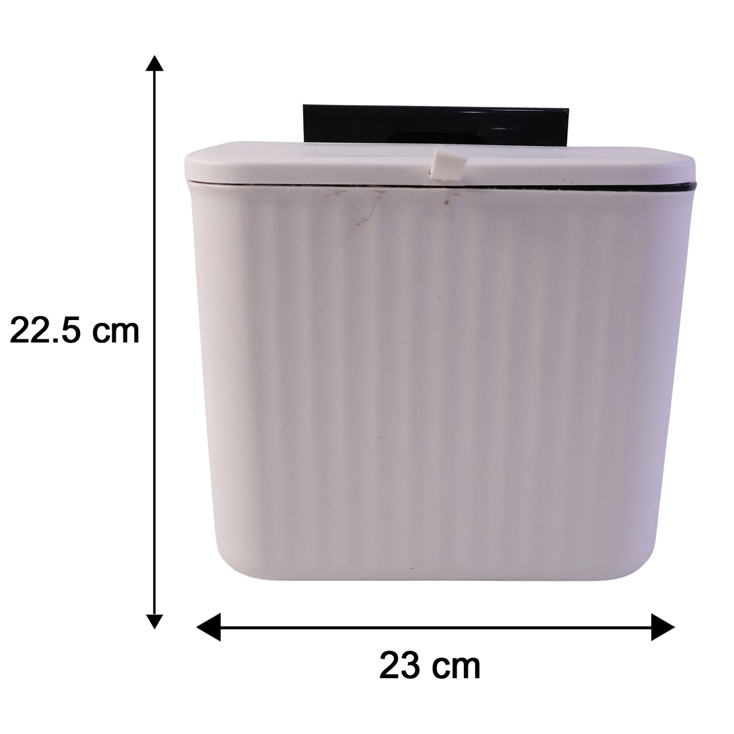 Wukusy portable plastic kitchen dustbin, 25x22 cm, compact trash bin for kitchen use with a simple design
