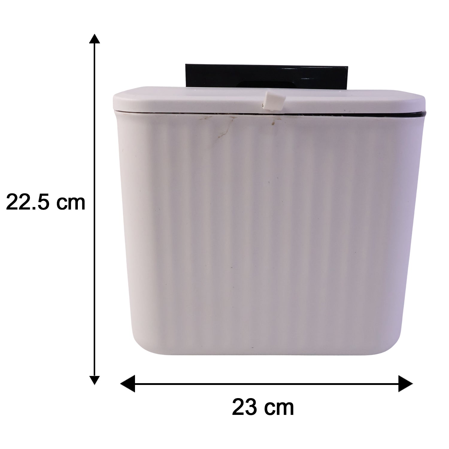 Wukusy portable plastic kitchen dustbin, 25x22 cm, compact trash bin for kitchen use with a simple design