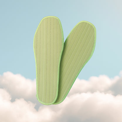 Wukusy premium comfort shoe insoles in size 38, designed for daily foot support, with a mix of ergonomic and cushioned designs.