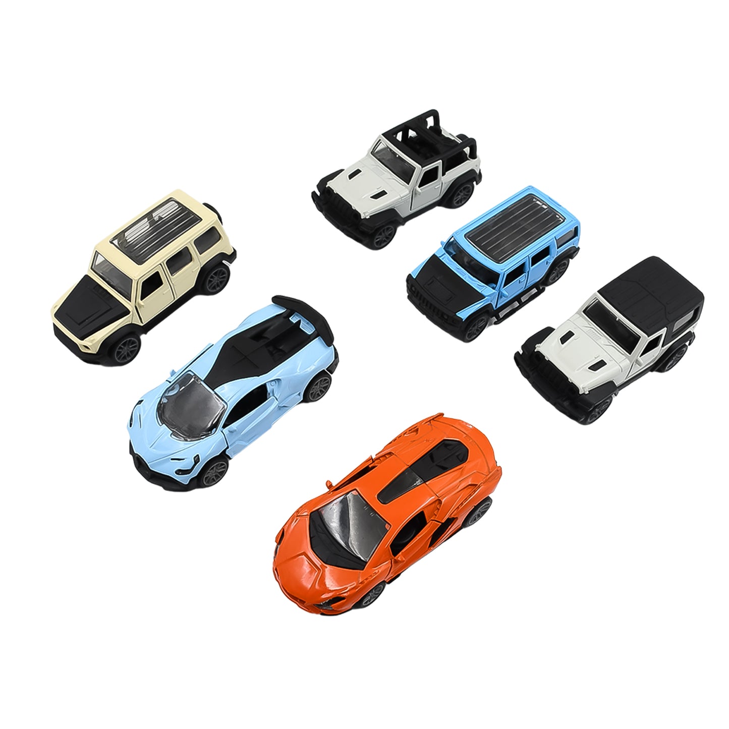 Colorful Wukusy mini pull back toy car for kids, featuring a mix of vibrant colors and playful design, perfect for young children.
