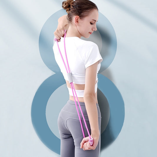Wukusy 8471 Sport Resistance Loop Band in mixed colors for yoga, fitness, and strength training exercises.