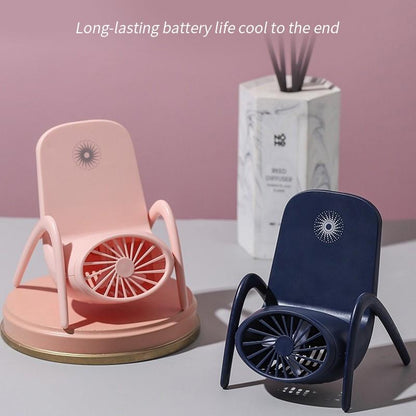 Wukusy portable handheld fan with adjustable settings, compact design, and built-in rechargeable battery for personal cooling.