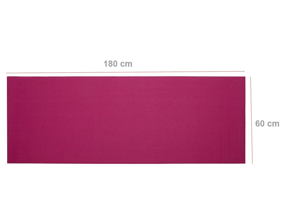 Eco-friendly Wukusy yoga mat for fitness and exercise, non-slip surface, 180x60cm, with colorful variations visible.