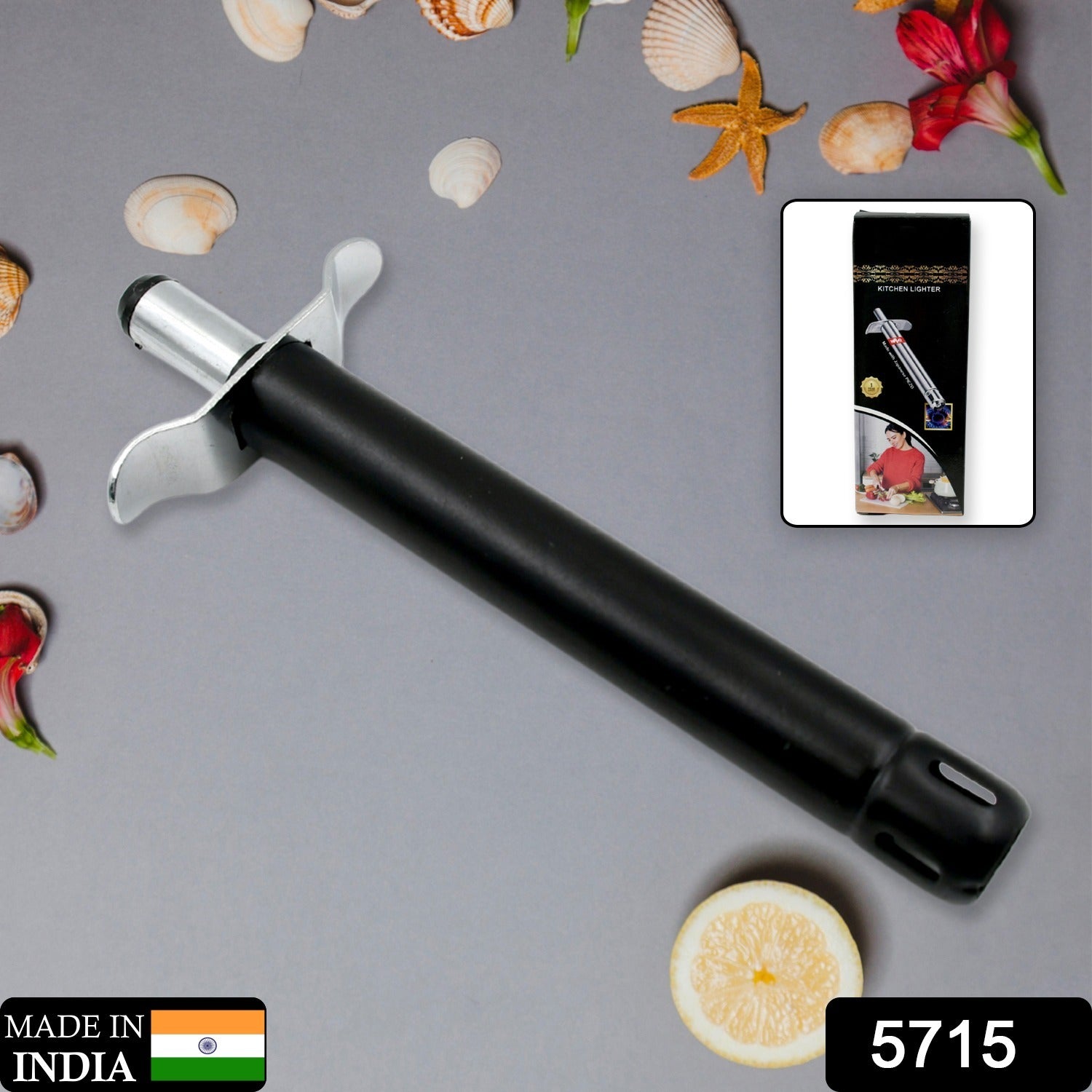 Wukusy stainless steel gas lighter for kitchen gas stoves, long-lasting unbreakable design, suitable for restaurants and home use.