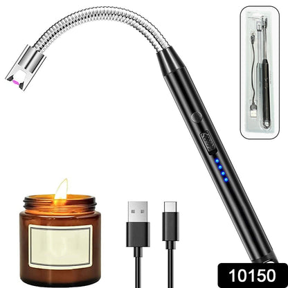 Wukusy electric plasma lighter with long flexible neck, USB rechargeable, windproof flameless design, suitable for home improvement tasks.