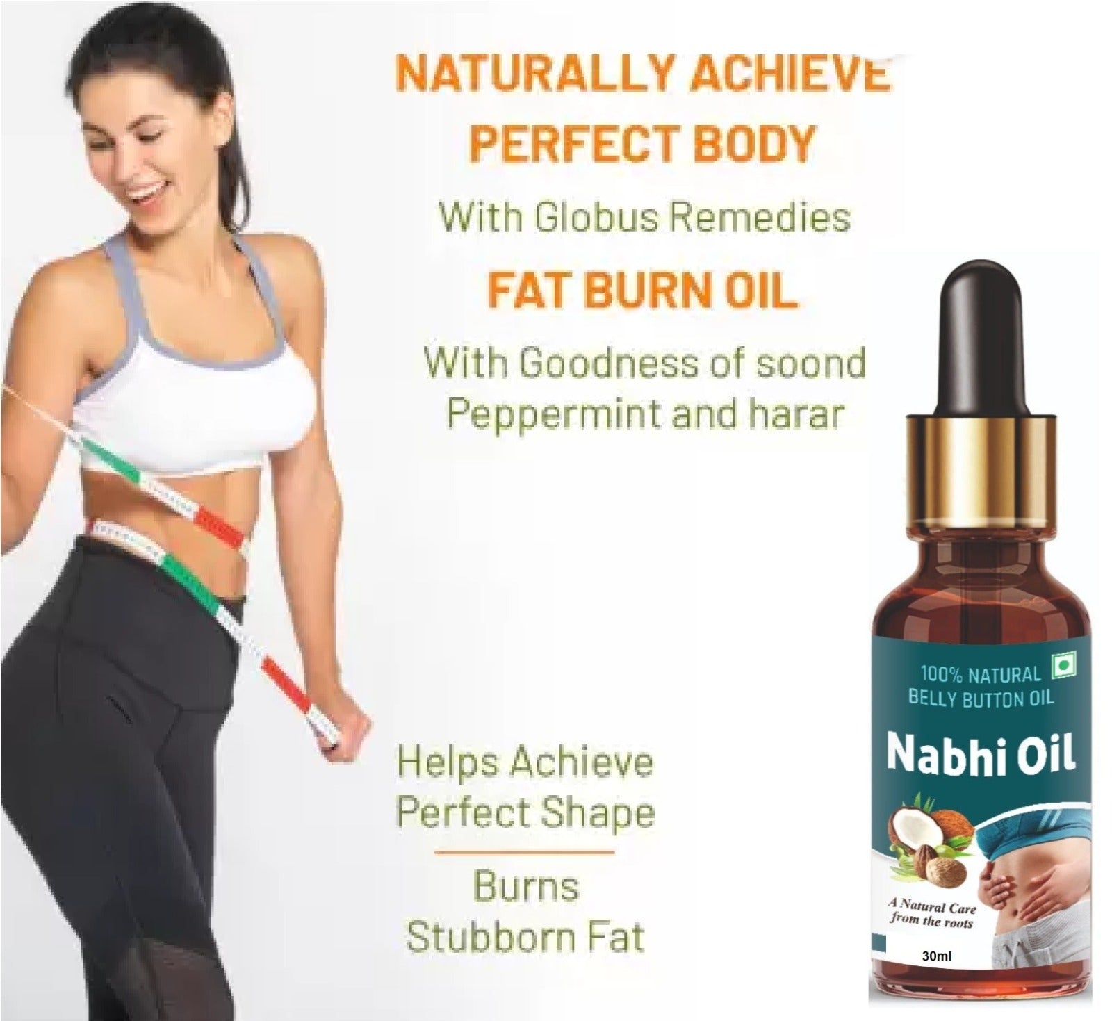 Pack of 2 Fat Burn Oils by 5912 for stretch marks and scars, featuring natural ingredients in a sleek bottle design.