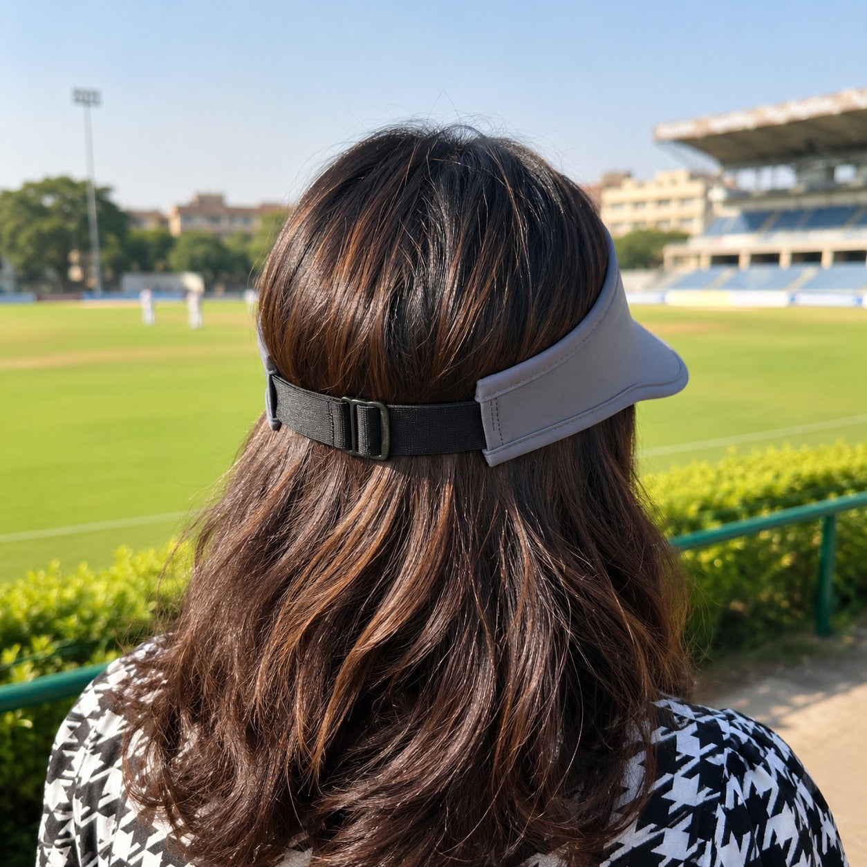 Wukusy women's adjustable wide brim sun visor cap in a random color, perfect for outdoor summer activities.