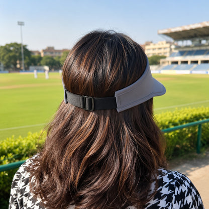Wukusy women's adjustable wide brim sun visor cap in a random color, perfect for outdoor summer activities.