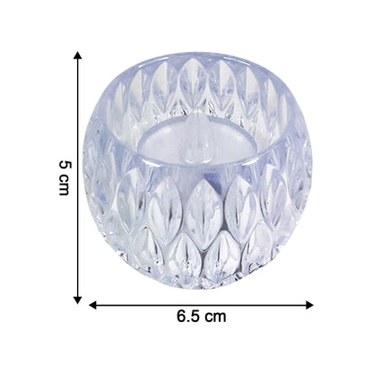 Set of 12 Wukusy crystal-style LED decorative lamps resembling candles for elegant home decor illumination.